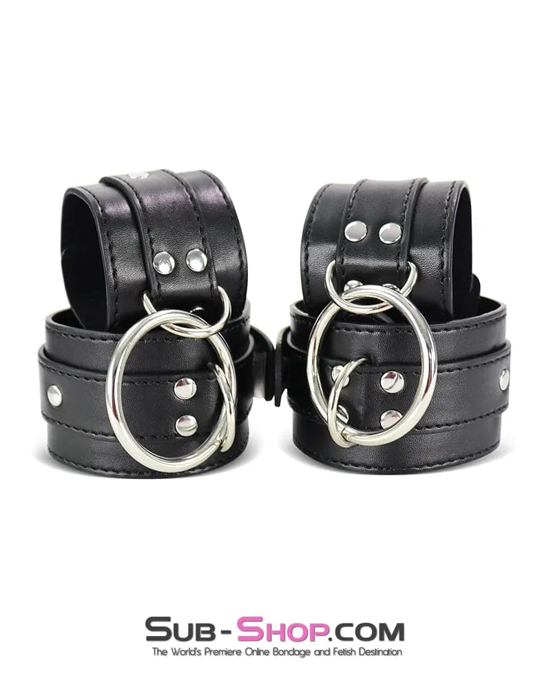 0171DL      Connected Wrist to Ankle Bondage Cuff Set