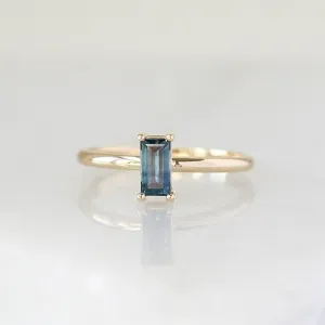 0.53ct Blue Sapphire Ring Stacker