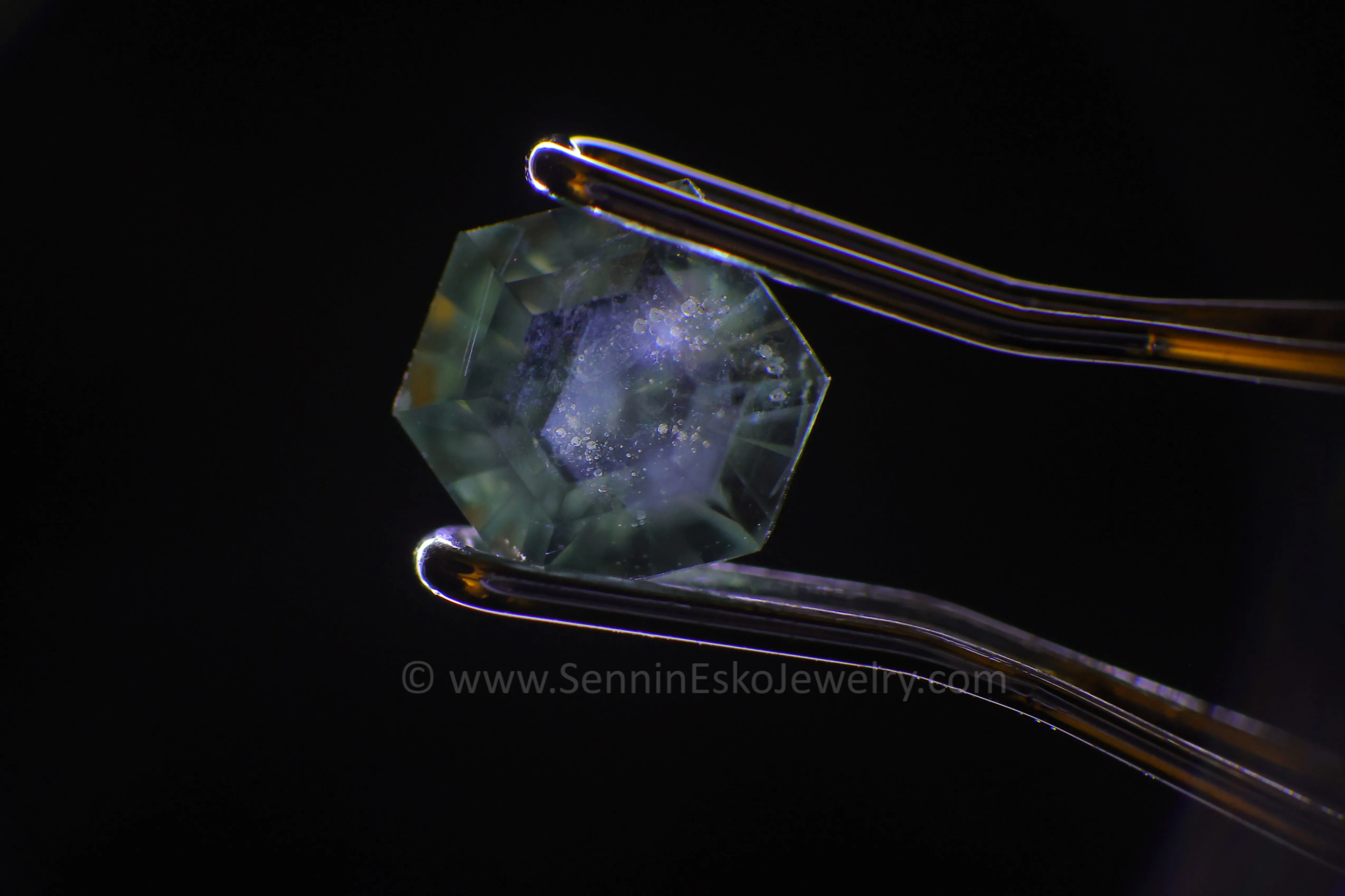 0.56 carat Montana Sapphire Hexagon - 5.2x4.6mm