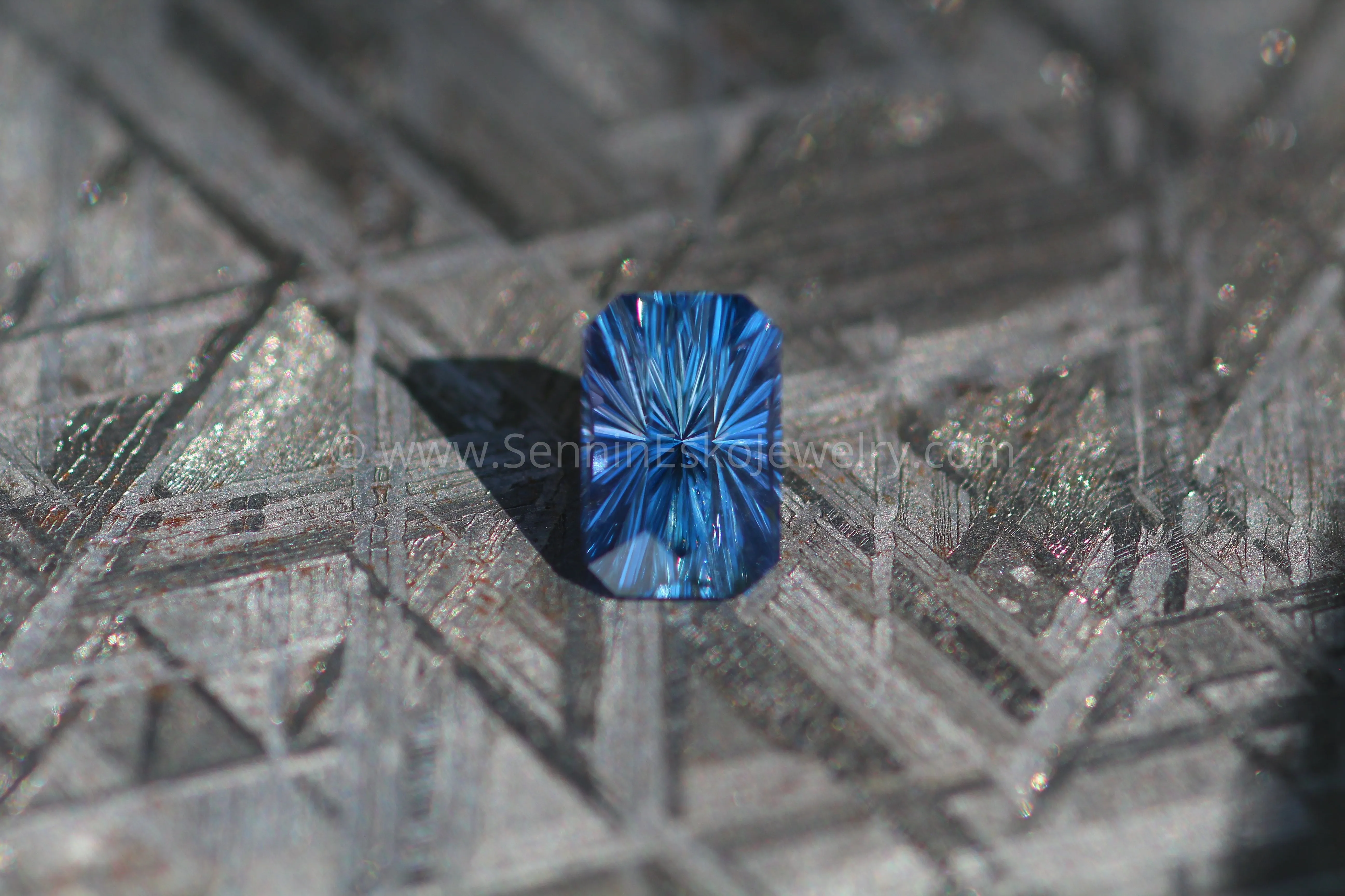 1.2 carat Bluish Violet Umba Sapphire Octagon - Fantasy Cut, 7.3x4.8mm