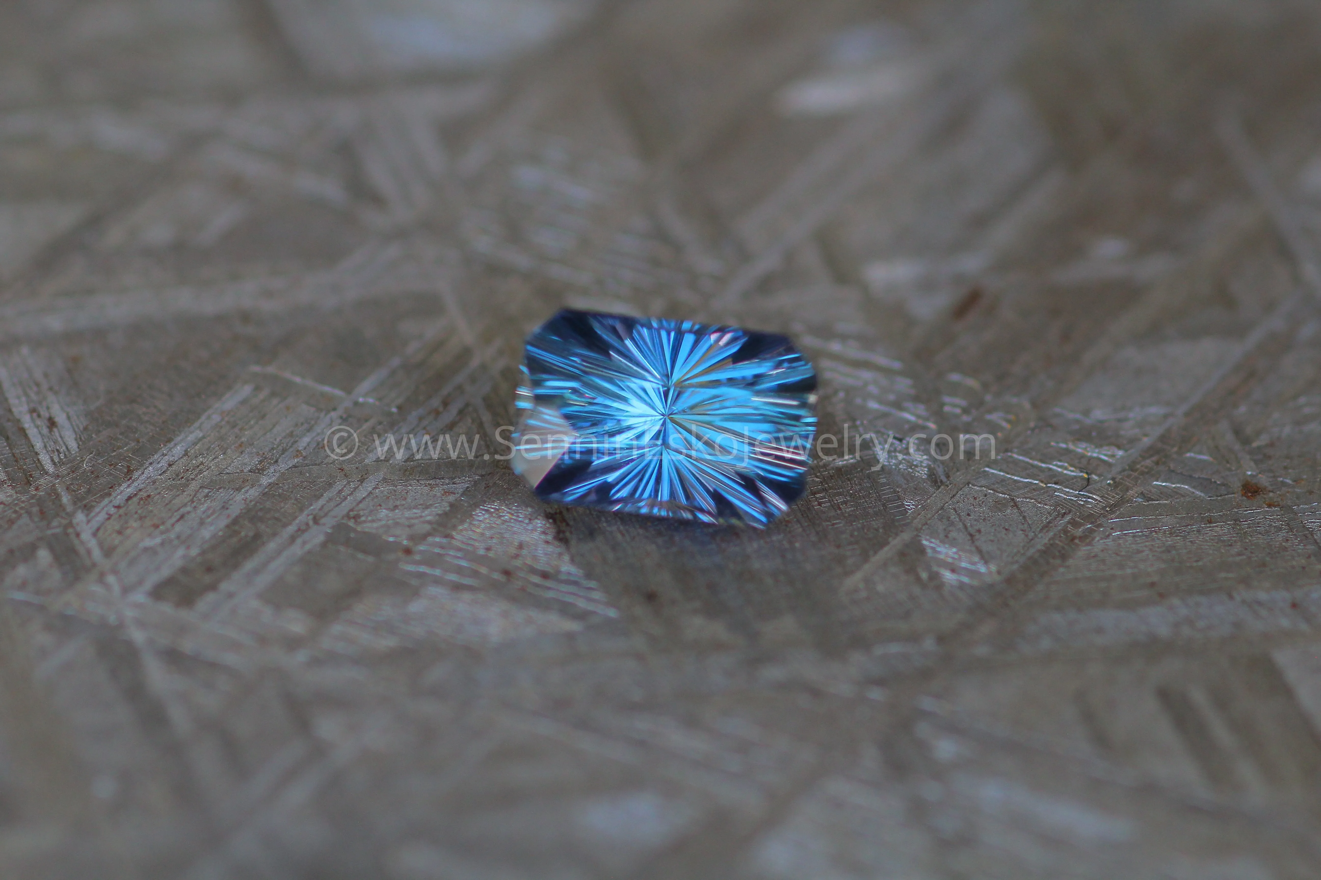 1.2 carat Bluish Violet Umba Sapphire Octagon - Fantasy Cut, 7.3x4.8mm