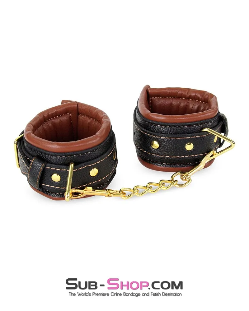 5781M      Cowgirl Gold Standard Thick Padded Wrist Bondage Cuffs