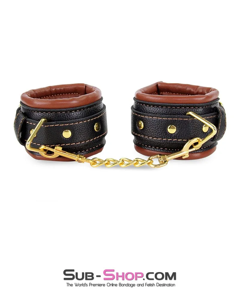 5781M      Cowgirl Gold Standard Thick Padded Wrist Bondage Cuffs