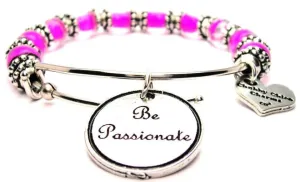 Be Passionate 9mm Glass Beaded Single Bracelet