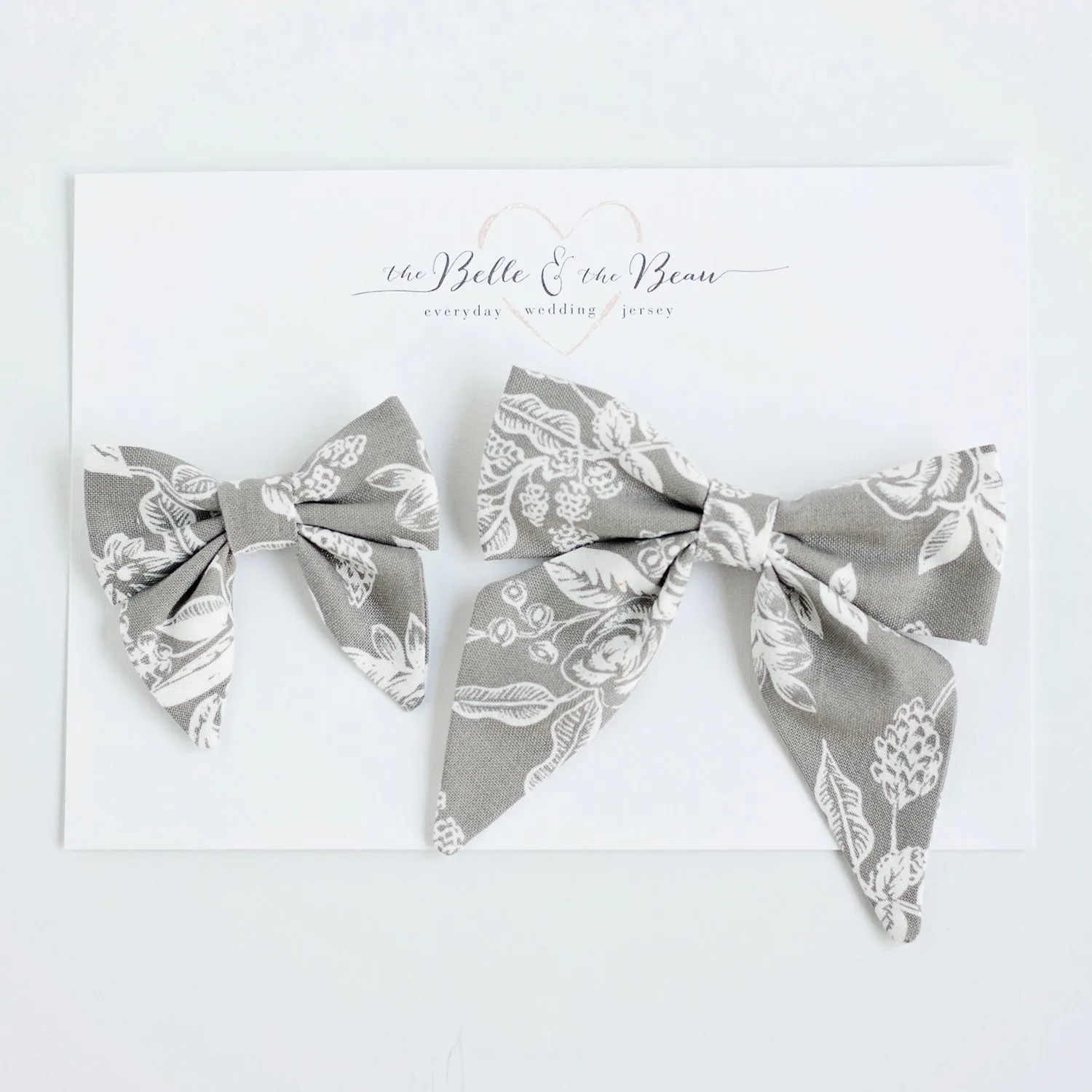 Boy's Bow Tie / Grey Toile