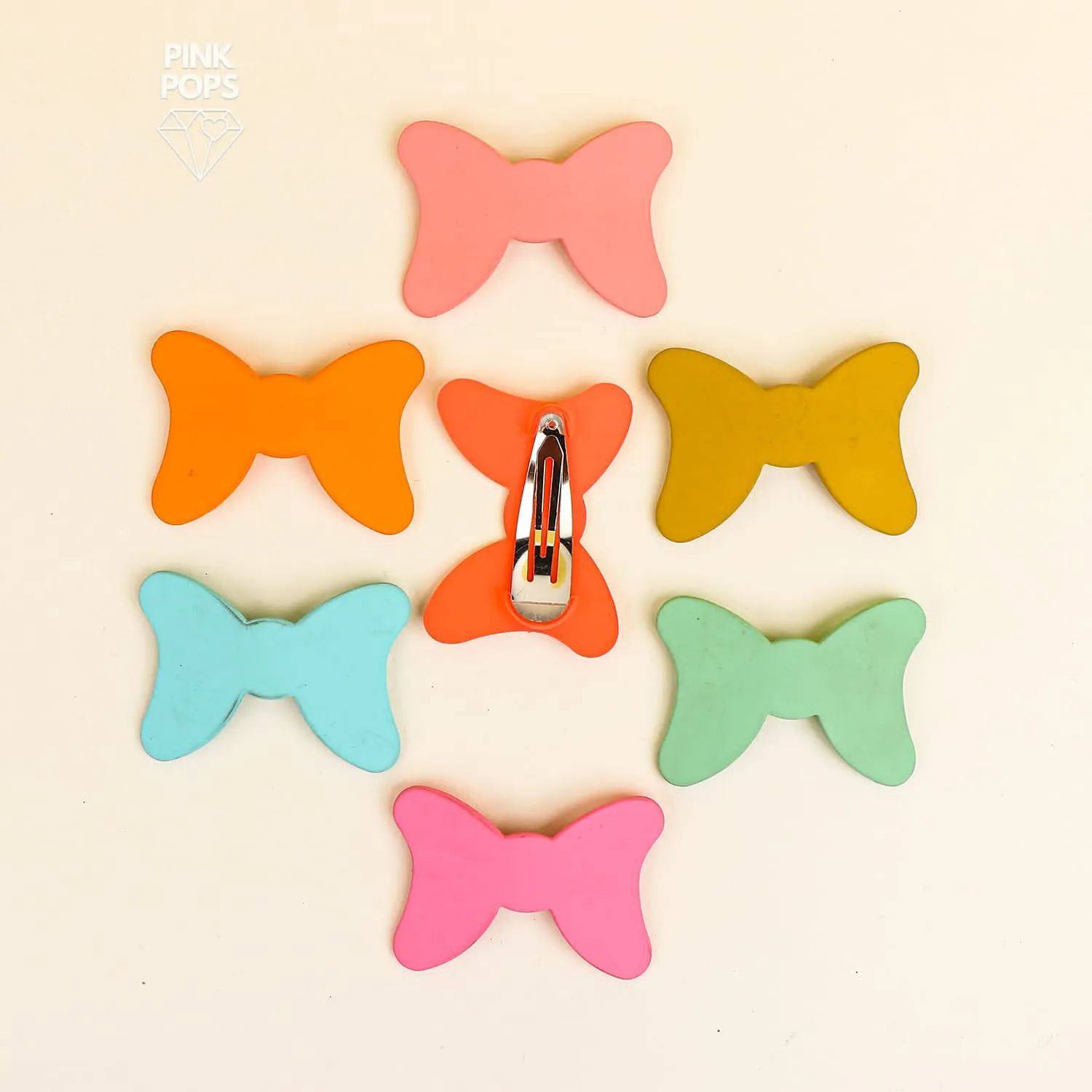 Candy Colors Bow Hair Pins