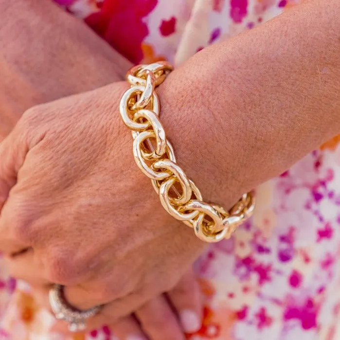 Caught in Chains Elastic Chain Link Bracelet