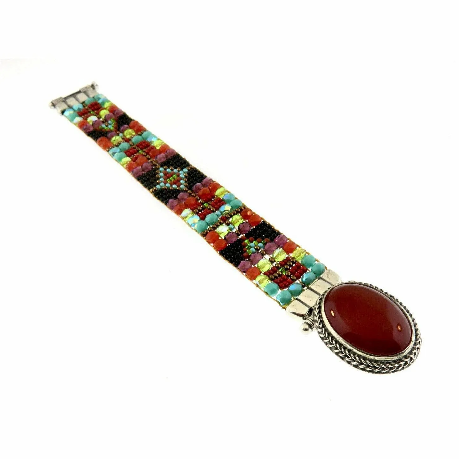 Chili Rose  Mini Aragon Black Fortuna Bracelet