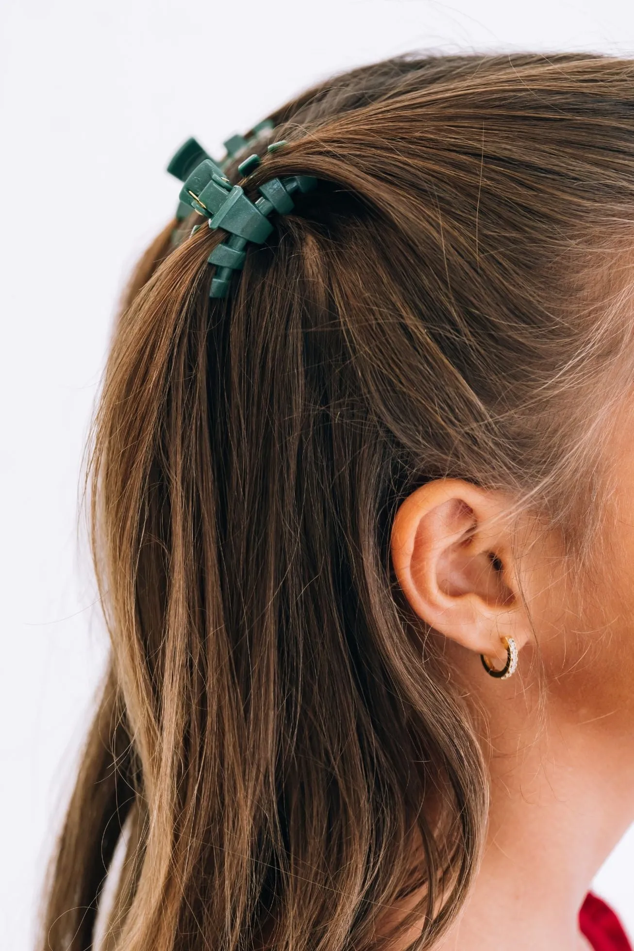 Classic Mistletoe Tiny Hair Clip