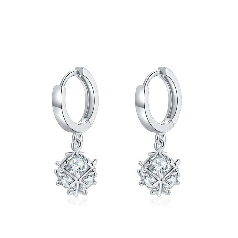 Cubic Zirconia Dangle Earrings