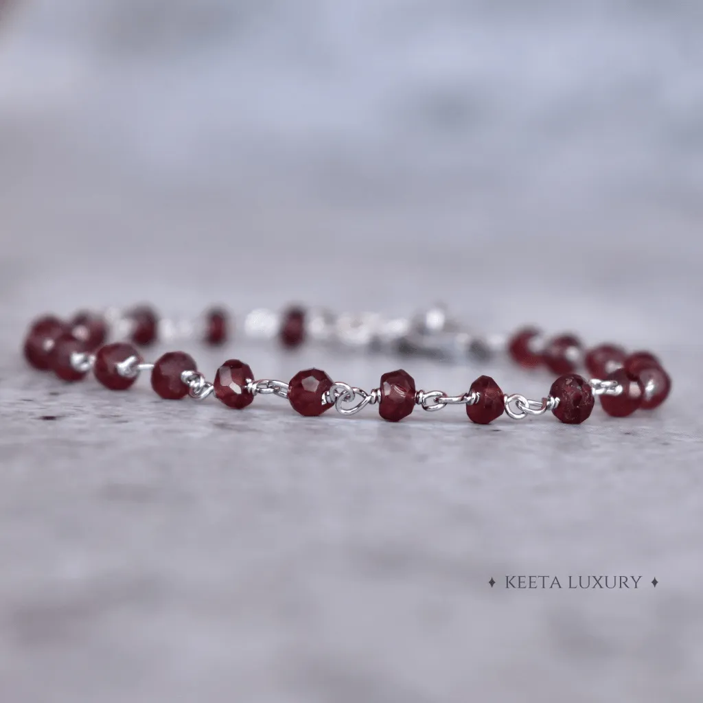 Divine Love  - Garnet Bracelets