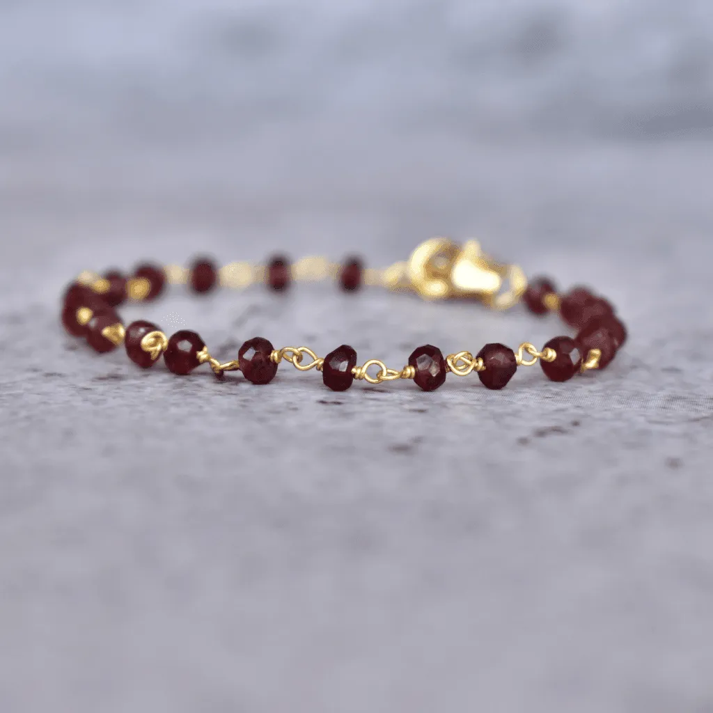 Divine Love  - Garnet Bracelets