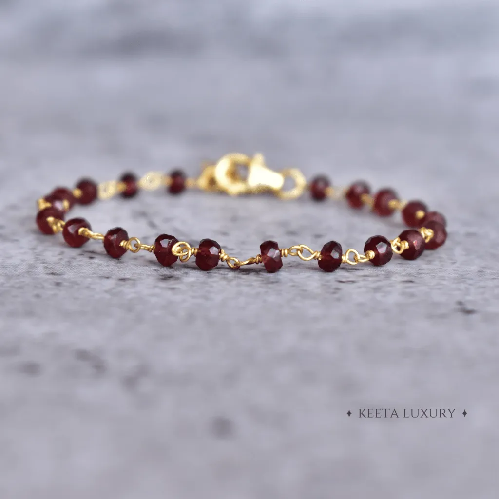 Divine Love  - Garnet Bracelets