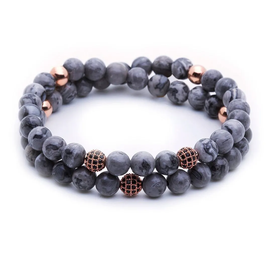 Double Jasper Beaded Bracelets