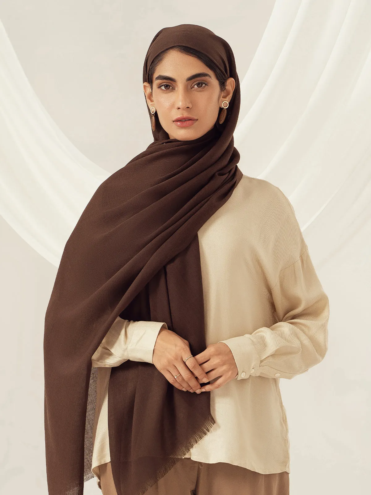 Eco-Luxe Scarves & Hijabs - Coffee