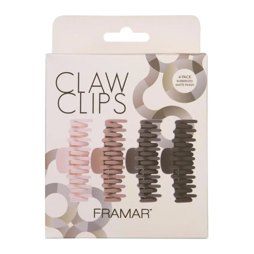 Framar Neutral Claw Clips 4 Pack