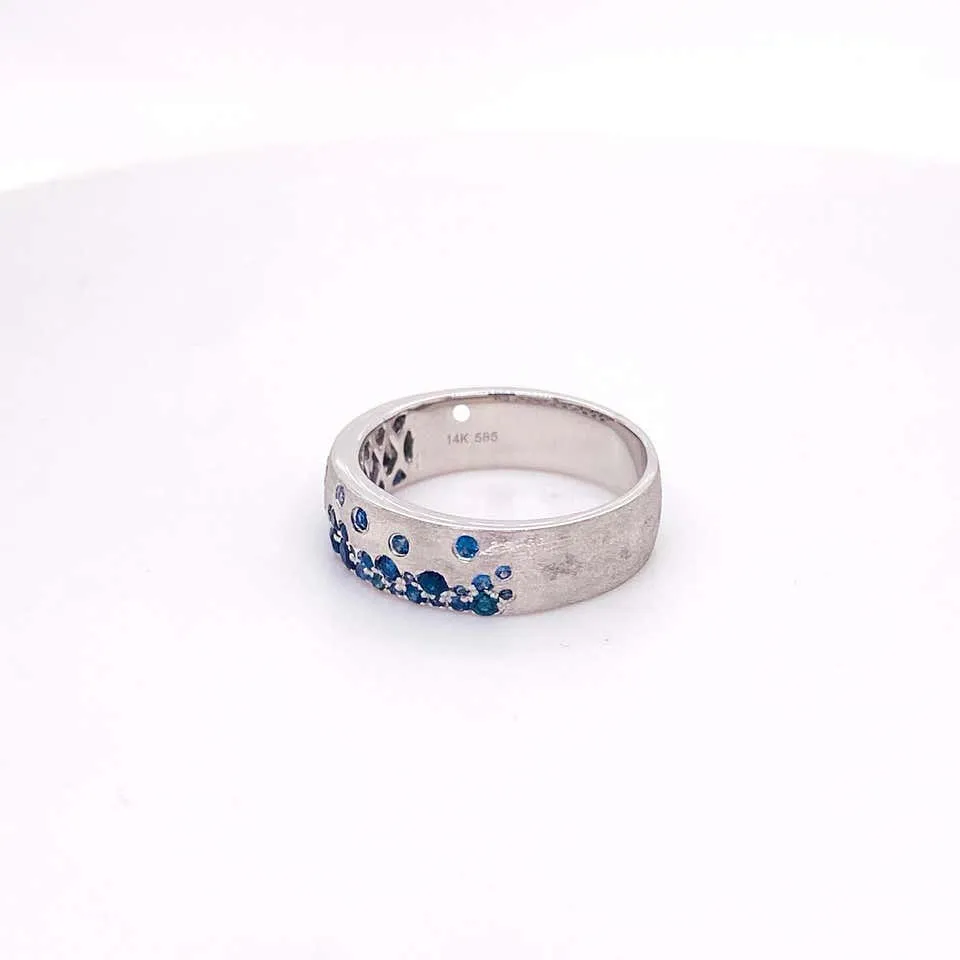 Galaxy Blue Sapphire Confetti Cigar Band