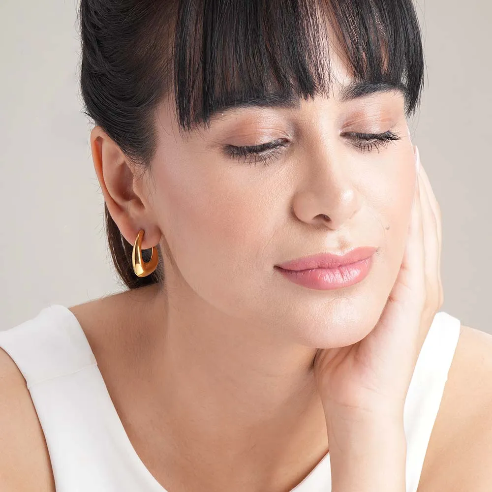 Gilded Boomerang Earrings