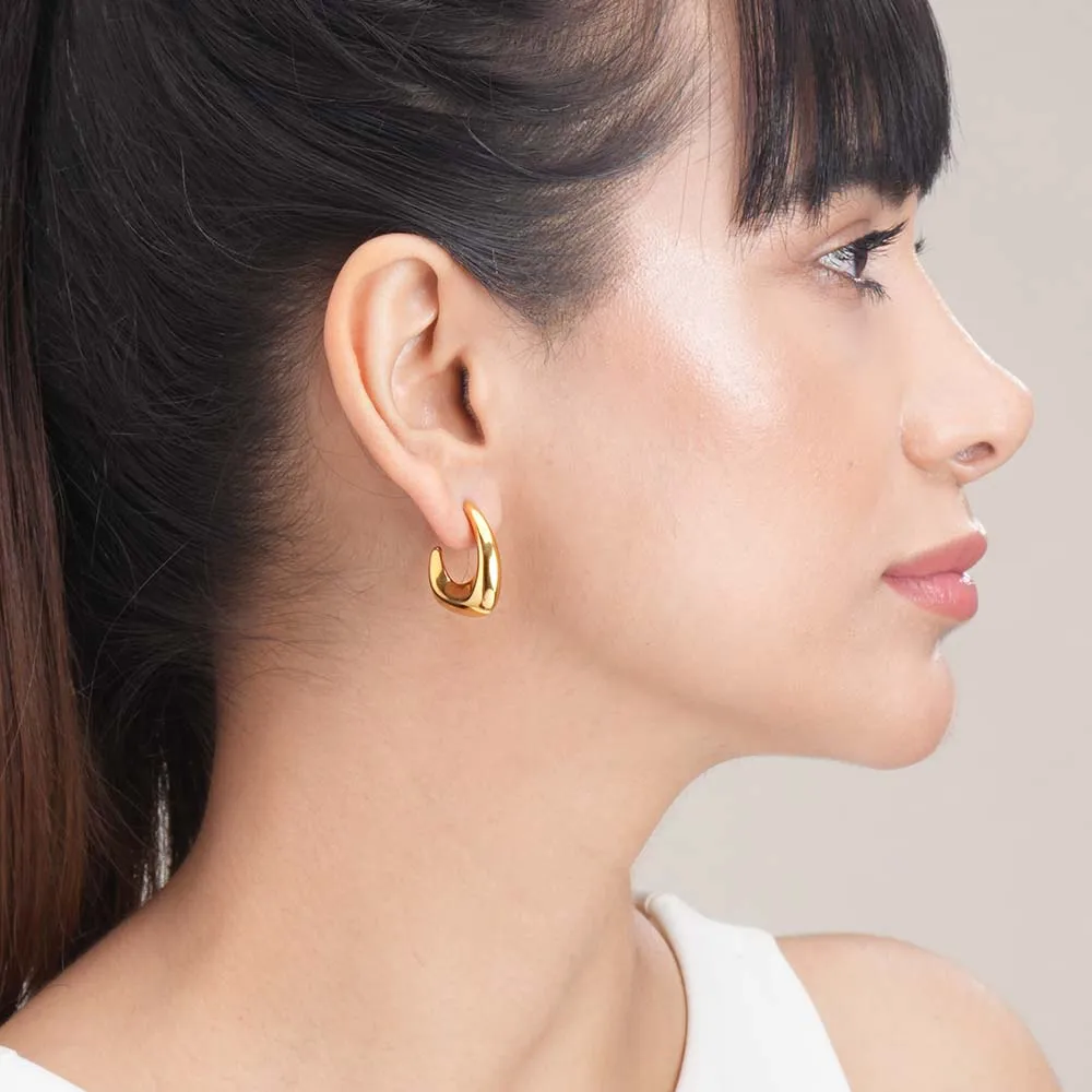 Gilded Boomerang Earrings