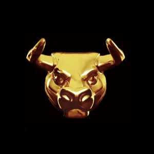 Gold Bull Charm (Charm Only)