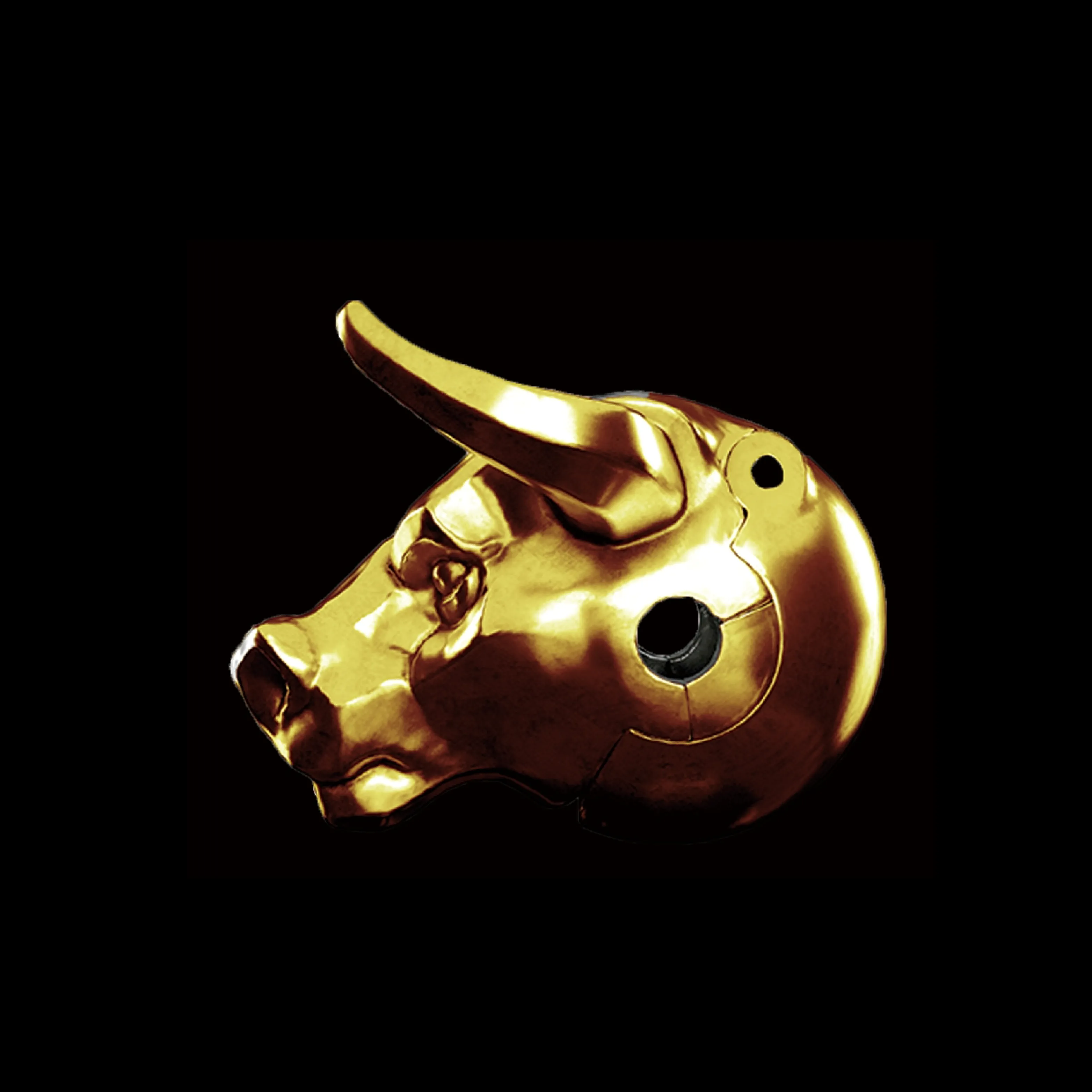 Gold Bull Charm (Charm Only)