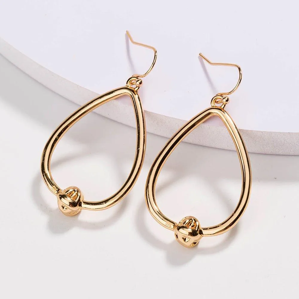 Gold Love Knot Earrings