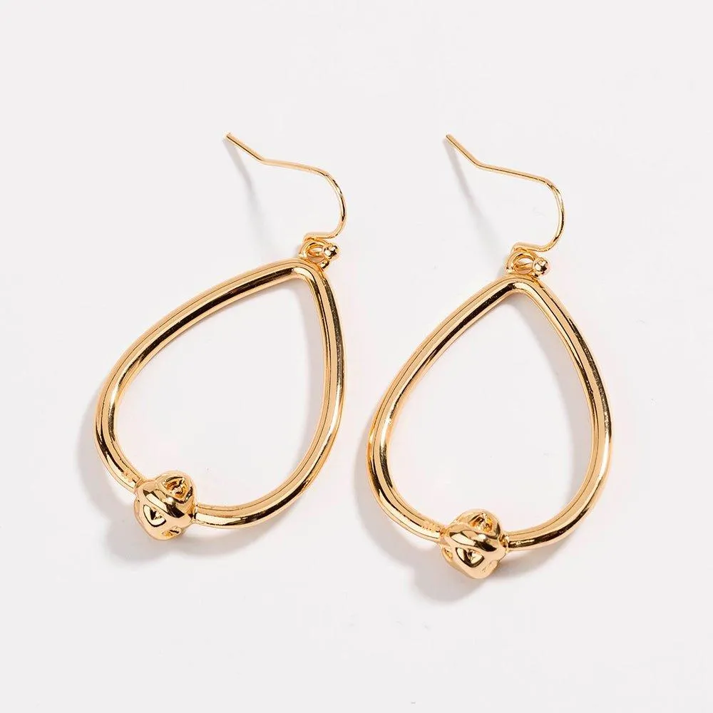 Gold Love Knot Earrings