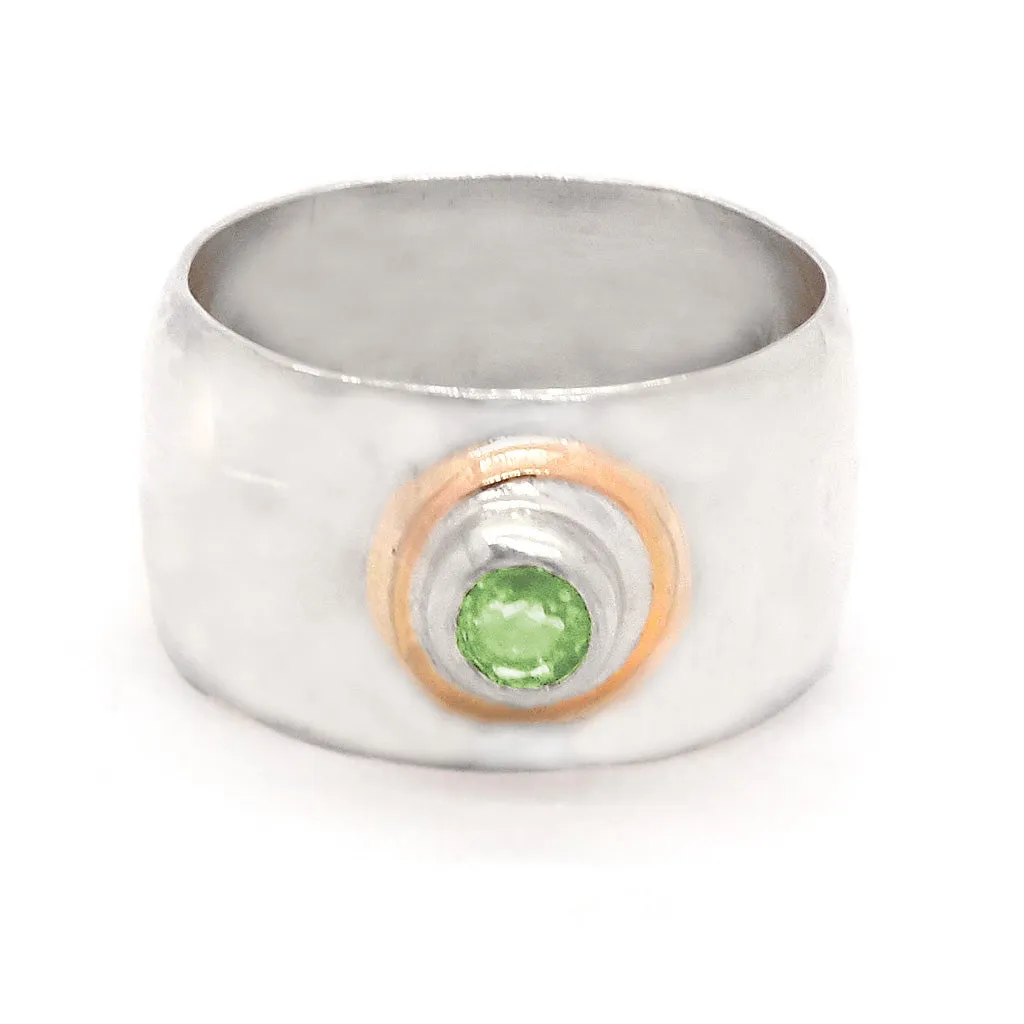 Green Sapphire Ring (size 7)