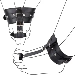 Hand Foot Leather Bondage Cuffs BDSM Wrist Cuffs