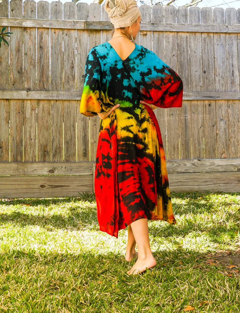 K0373- Hand Dyed Kaftan Dress