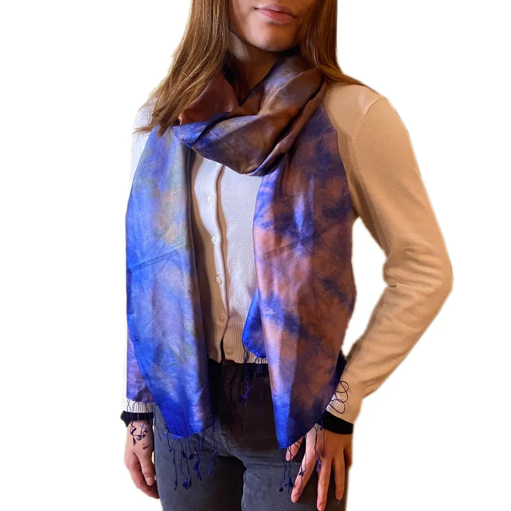 Kerala Sunset Silk Scarf