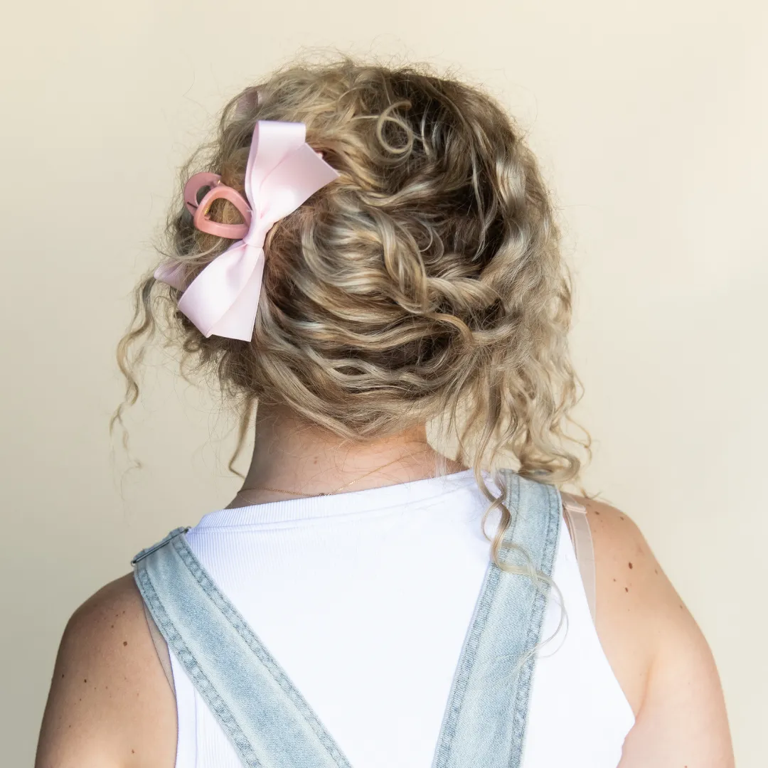 Large Bow Clip - Pink