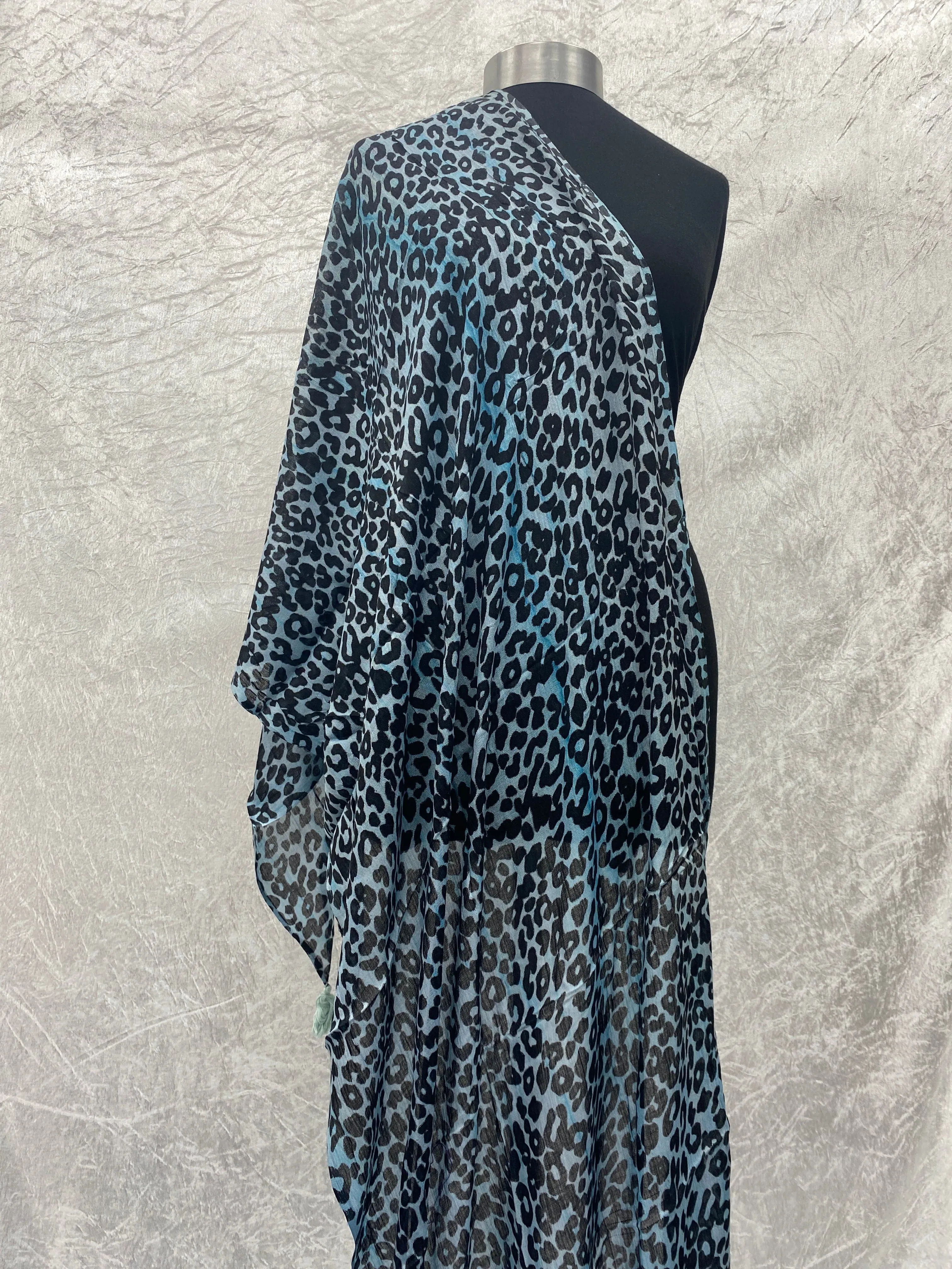 Leopard Animal Print  - Poly Viscose Blend Scarf (DEFECT)