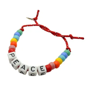 Make a Wish Rainbow Abacus Cord Bracelet