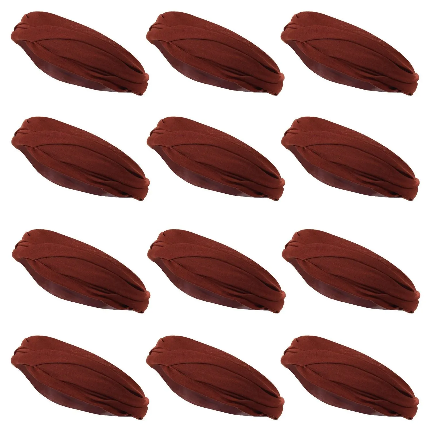 Maroon Neck Gaiter Headbands - 12 Pack