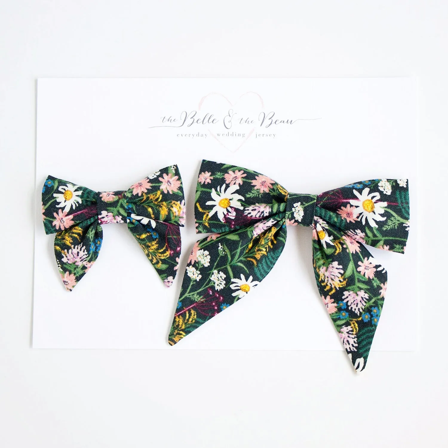 Men's Freestyle Self-Tie Bow Tie / Wildflowers In Hunter