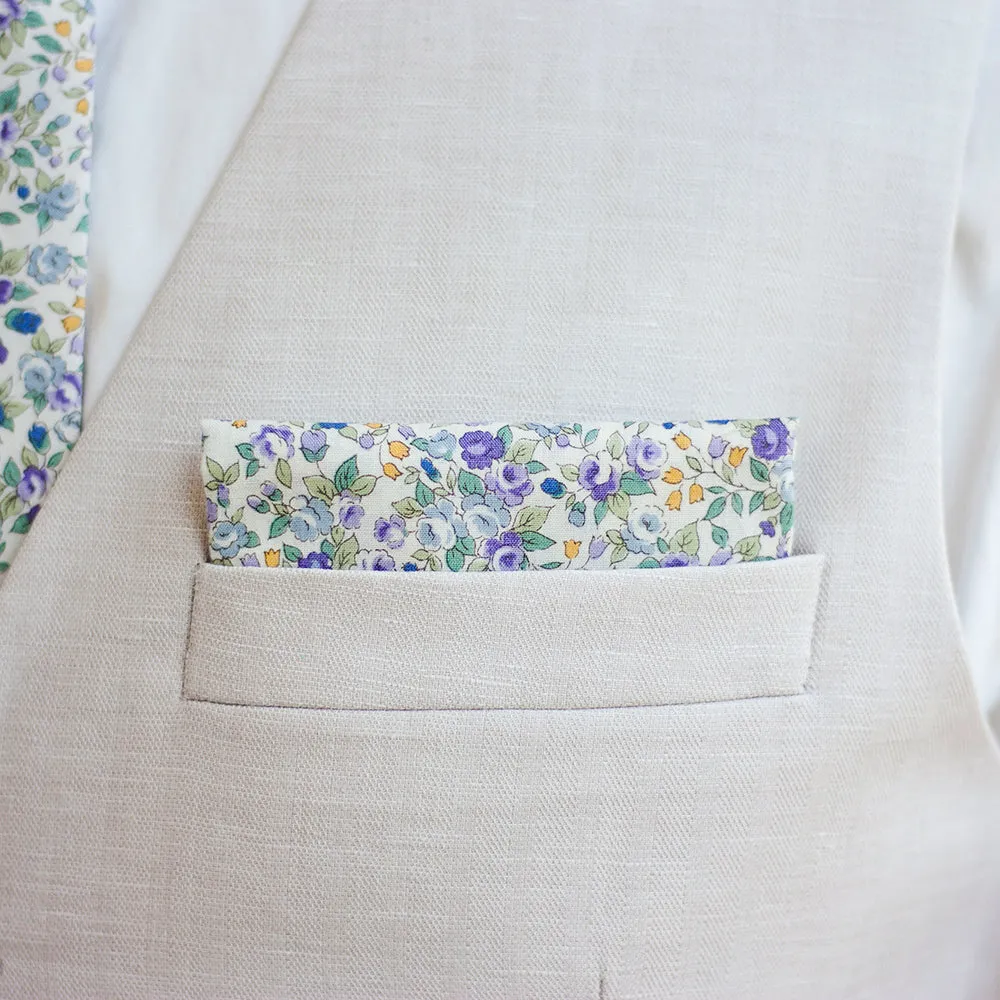 Men's Necktie / Blossoms In Purple