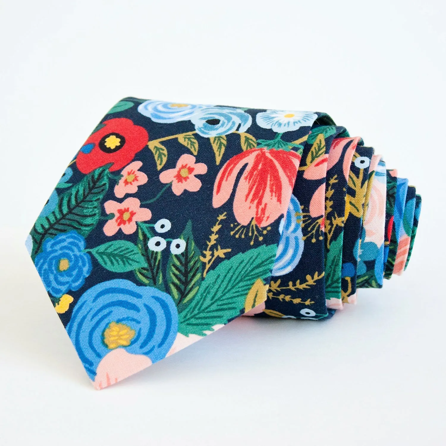 Men's Necktie / Garden Party In Navy