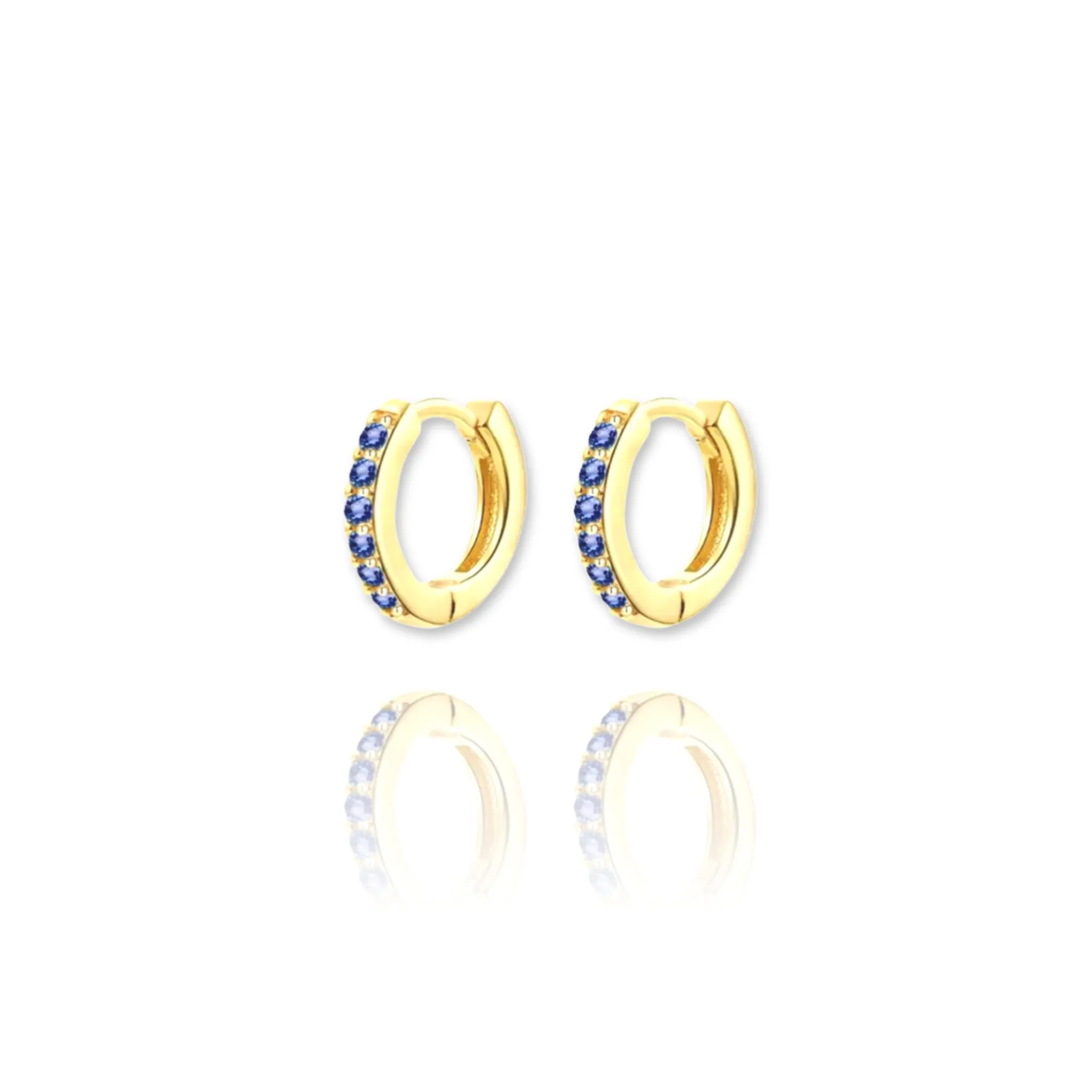 Mini 7mm Pave Eternity Hoops