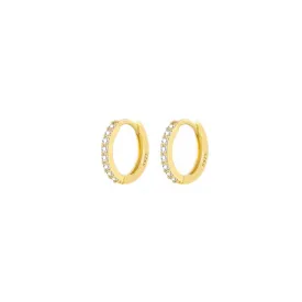 Mini 7mm Pave Eternity Hoops