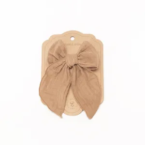 Mrs. Ertha Bow Hairpin | Taupe