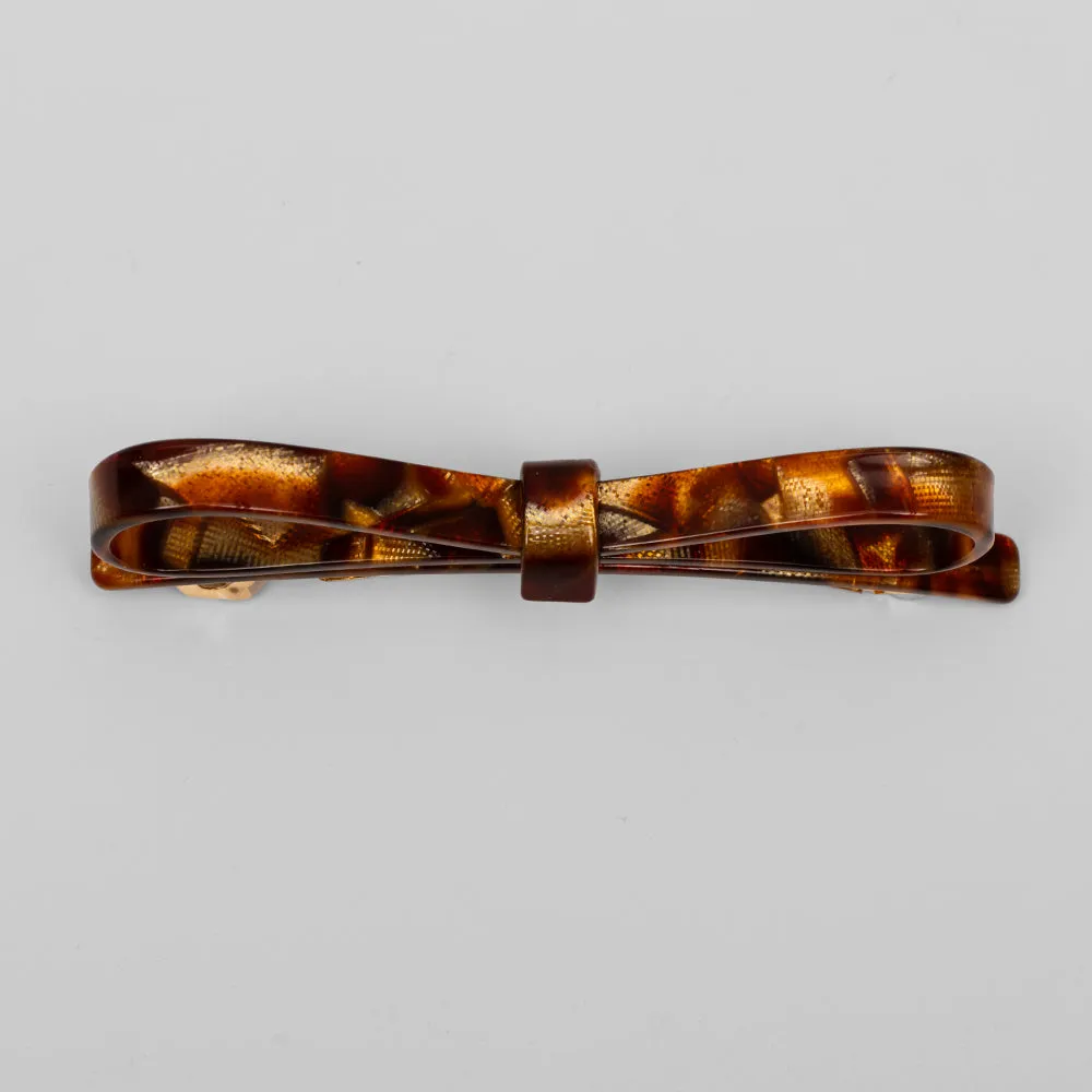 Narrow Bow Barrette Clip