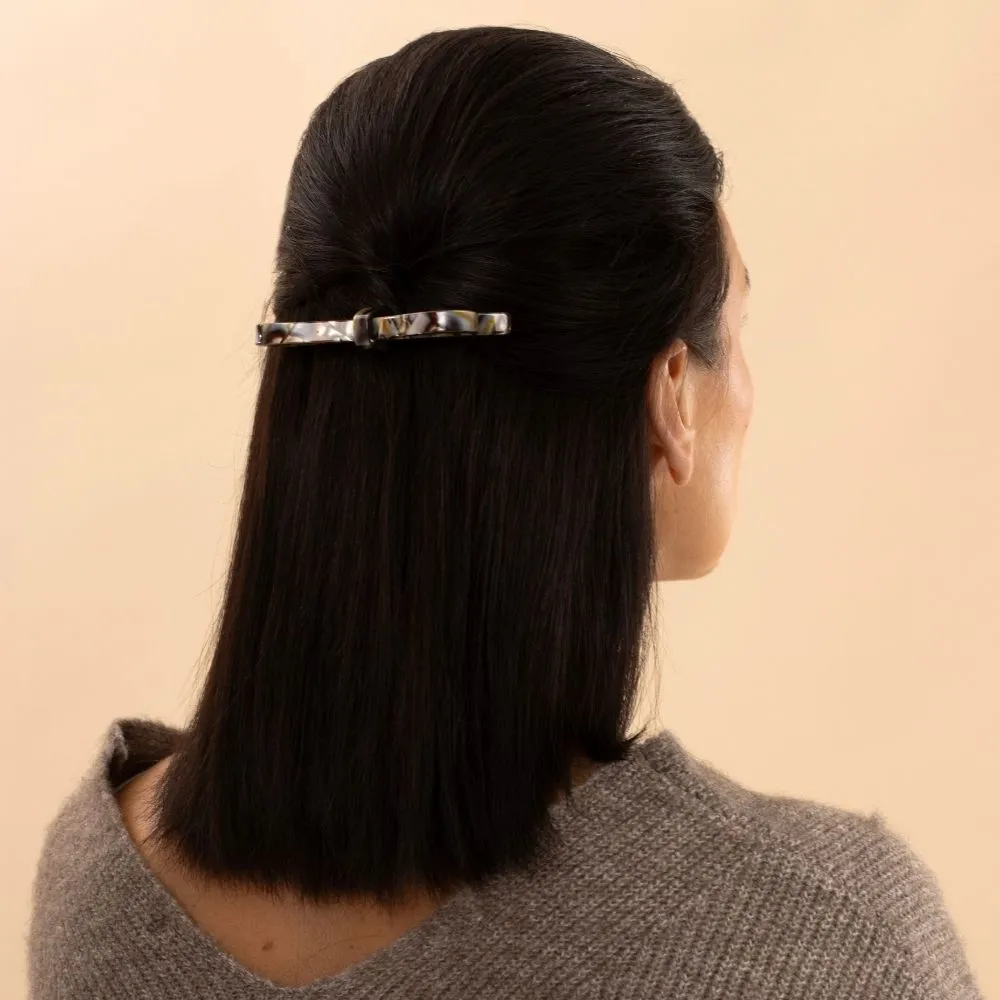 Narrow Bow Barrette Clip