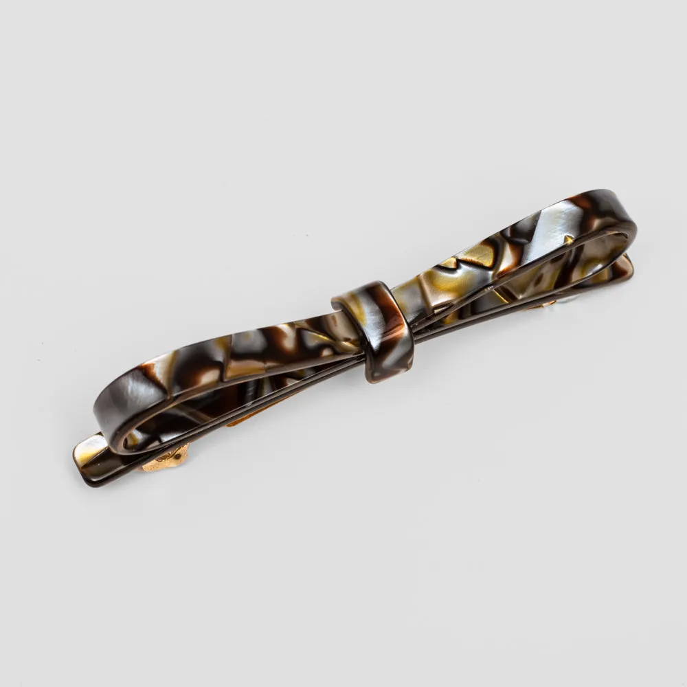 Narrow Bow Barrette Clip