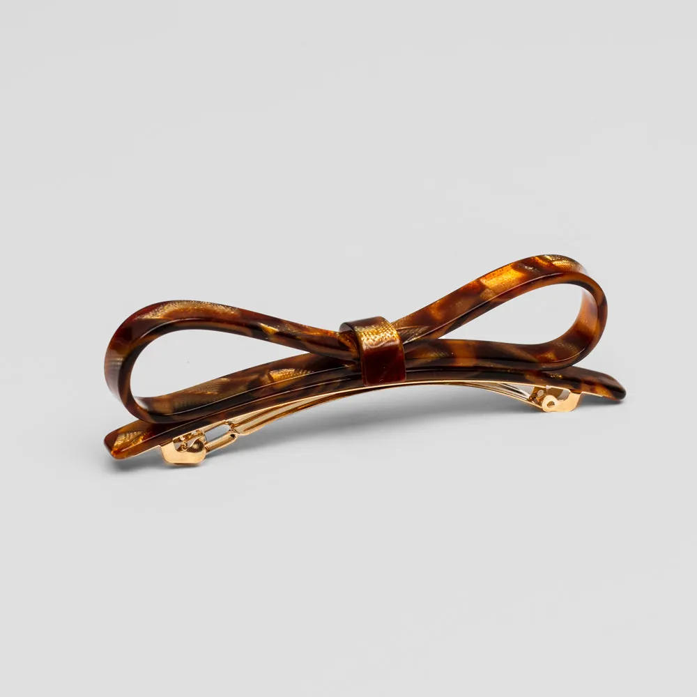 Narrow Bow Barrette Clip