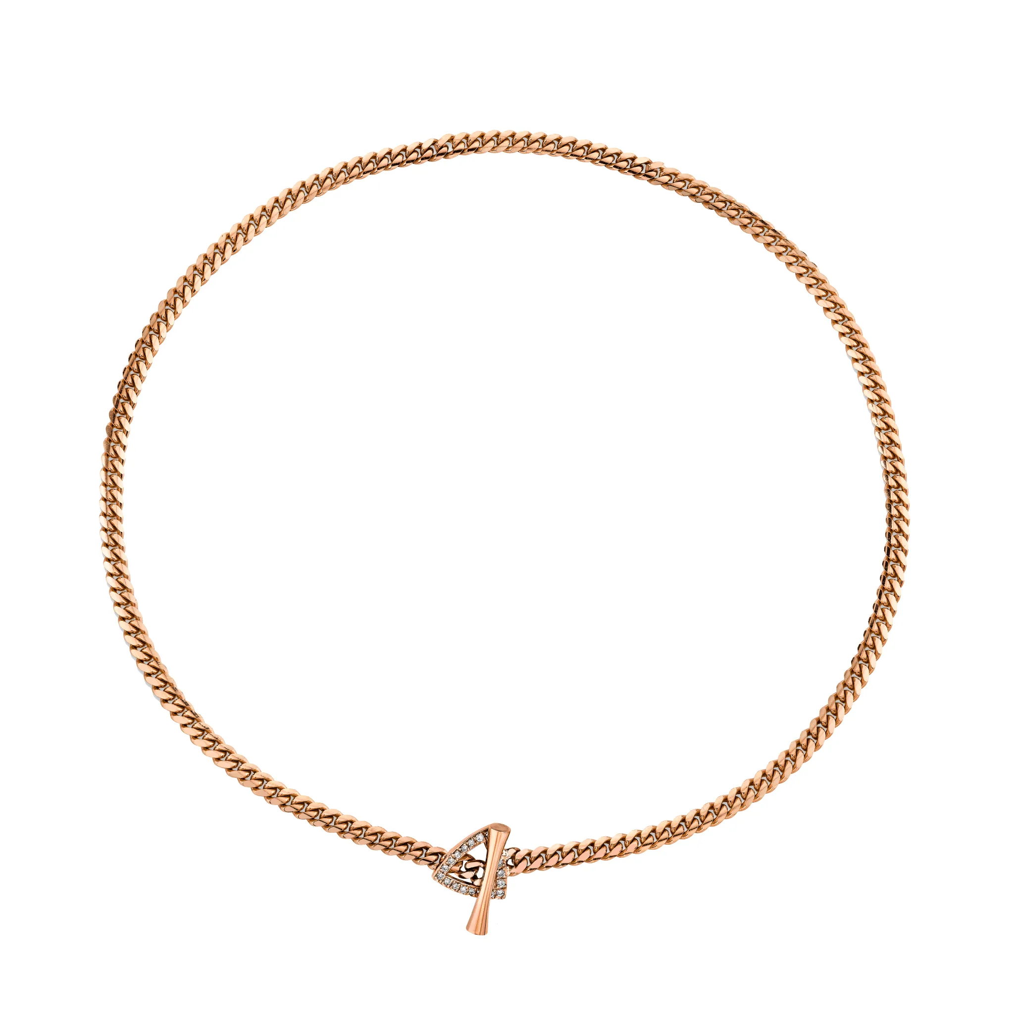 Pavé Diamond Mini Trillion Toggle Choker