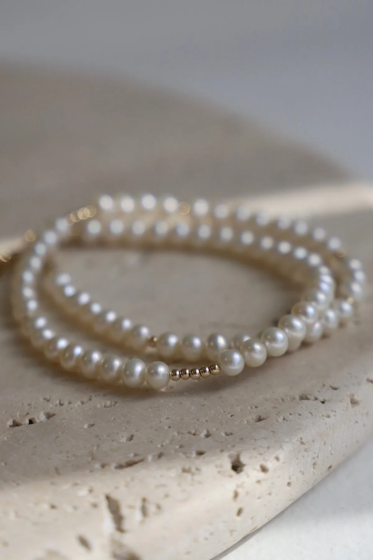 PEARL DOUBLE WRAP BRACELET