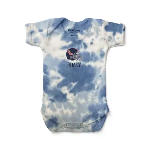 Personalized Ole Miss Rebels Helmet Tie Dye Bodysuit