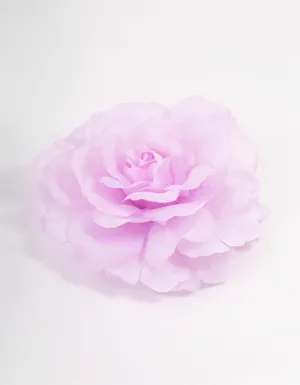 Pink Fabric Large Flower Corsage