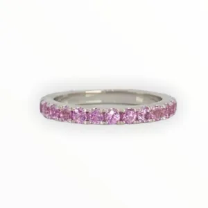 Pink Sapphire eternityband